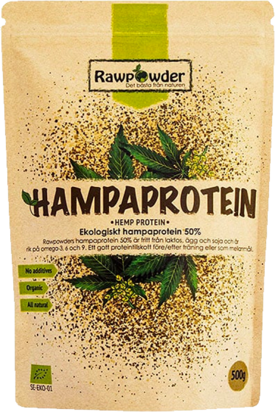 Økologisk Hamp Protein 50% 500 g