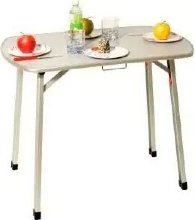 Campingbord Lys Grå 90x60x74 Cm