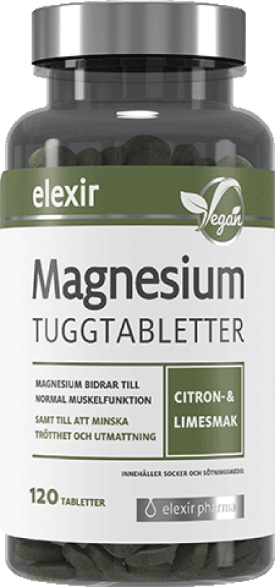 Magnesium tyggetabletter, 120 tabletter
