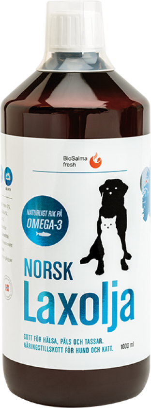 Norsk Lakseolje For Hunder Og Katter 1000 ml