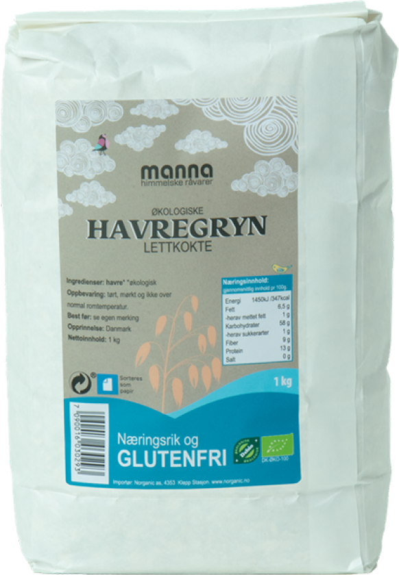 Bilde av Havregryn Lättkokt Glutenfri 1 kg