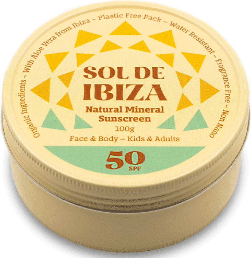 Naturlig Solkrem SPF50 100 g
