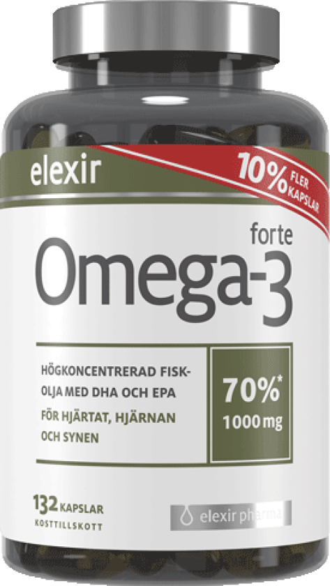 Omega-3 forte 1000 mg 132 kapsler