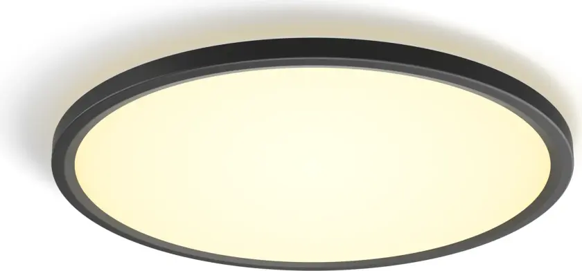 Hue White ambiance Tento rund WA LED-takpanel, 42,1 cm svart