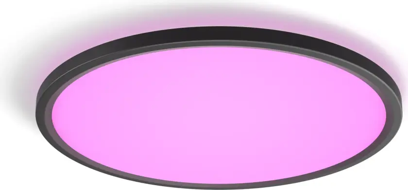 Hue White and color ambiance Tento rundt WCA LED-takpanel, 42,1 cm svart