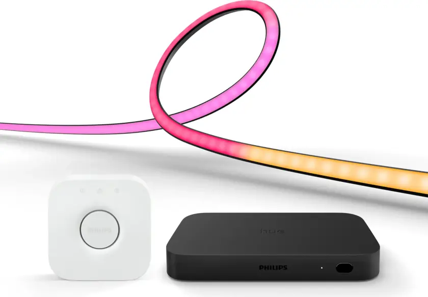 Performance pakke: Hue sync box + Hue Play gradient lightstrip TV 55" + Hue Bridge