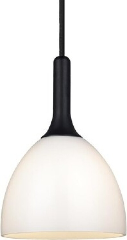 - BELLEVUE Pendel Ø14 G9, Opal / svart-Tre