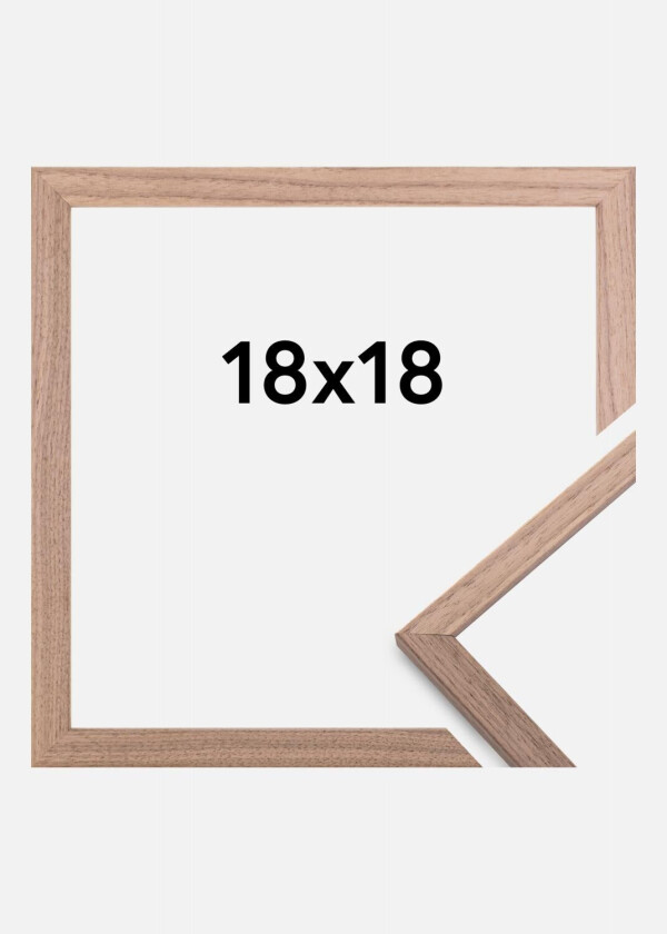 Ramme Edsbyn Lys Valnøtt 18x18 Cm
