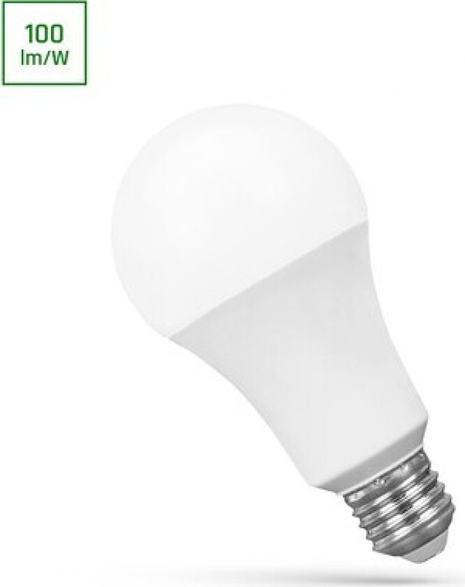 A70 E27 18W - LED, 230V, Nøytral hvit, Spectrum - Dimbar : Ikke dimbar, Kulør : Kald