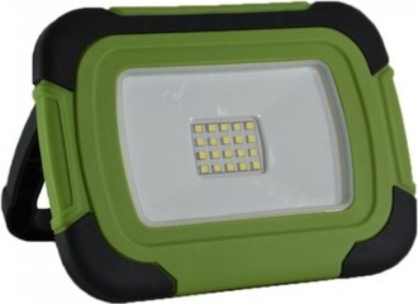 Bilde av LED lyskaster 10W - 12V/230V, bærbar, oppladbart