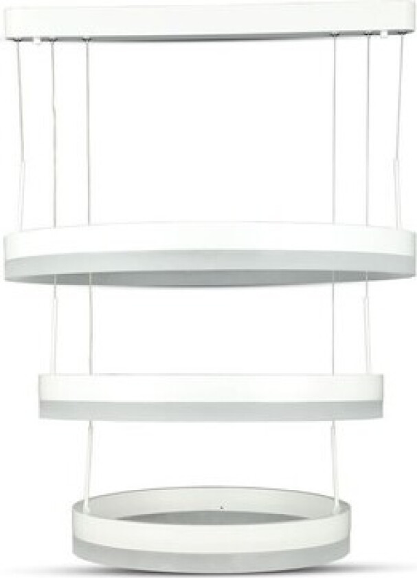 92W lysekrone med 3 ringer - Dimbar, Soft lys, Ø60, varm hvit - Dimbar : Dimbar, Kulør : Varm