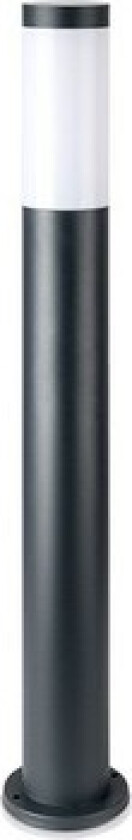 grå hagelampe, rustfri - 80 cm, IP44 utendørs, E27 fatning, uten lyskilde