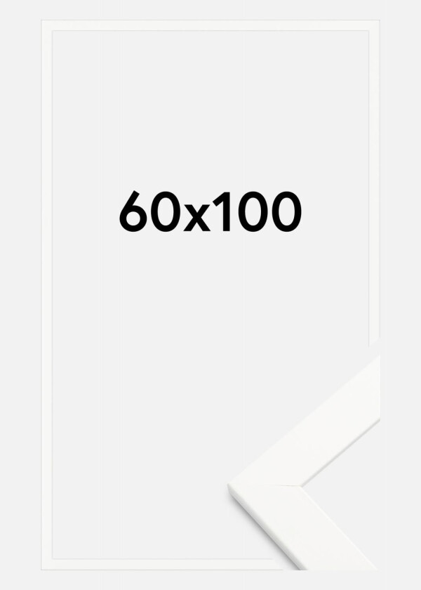 Ramme Trendline Akrylglass Hvit 60x100 Cm