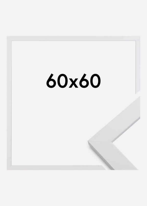 Ramme White Wood 60x60 Cm