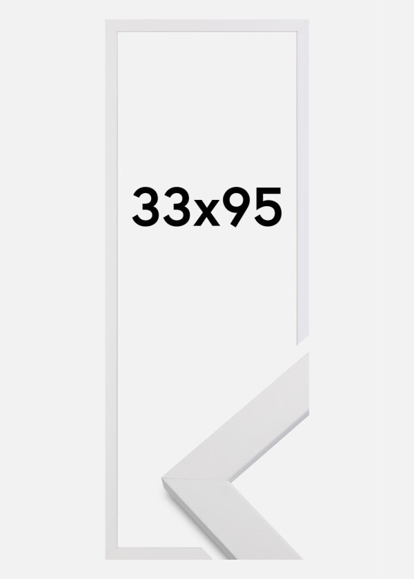 Ramme White Wood 33x95 Cm