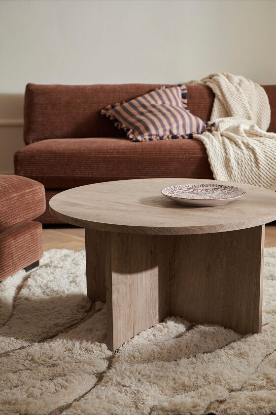 Salongbord Poppy Ø 85 cm, Hvit