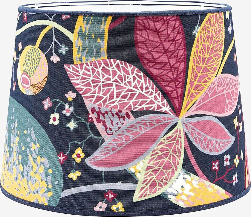Lampeskjerm Sofia Mønstret 20 cm, Blå