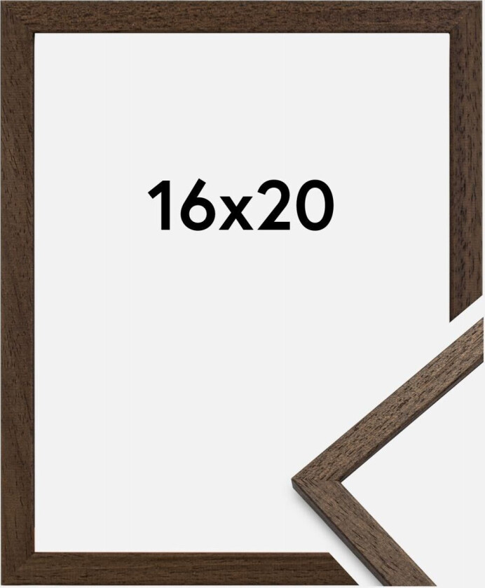 Ramme Edsbyn Akrylglass Valnøtt 16x20 Cm