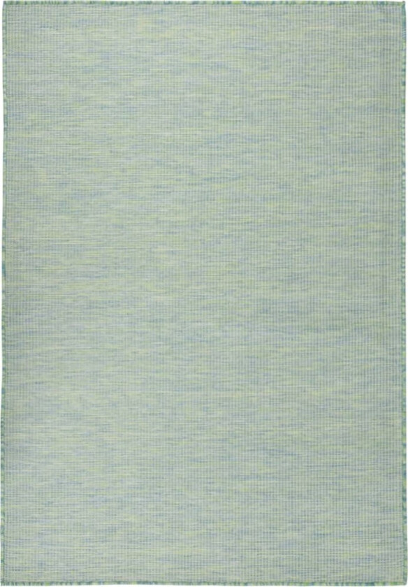 Utendørs flatvevd teppe 160x230 cm turkis