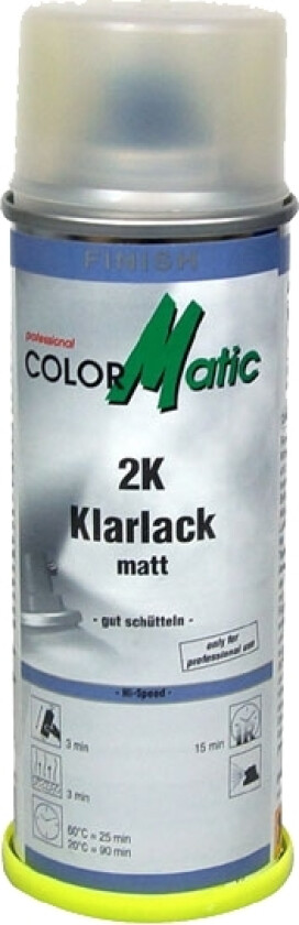 Colormatic Klarlak 2K. Mat 200Ml.