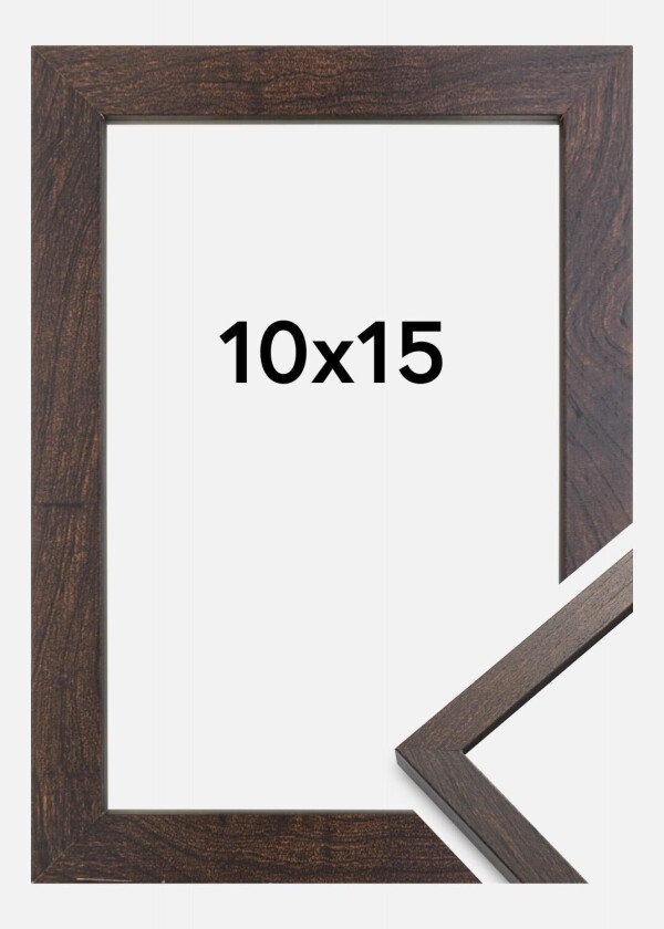 Ramme Trendy Akrylglass Valnøtt 10x15 Cm