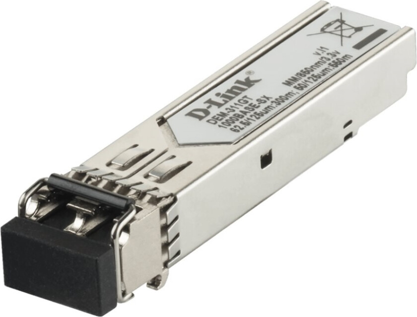 D-Link Dem 311Gt - Sfp (Mini-Gbic) Transceivermodul - 1Gbe - 1000Base-Sx - Lc Multimodus - Opp Til 550 M - 850 Nm