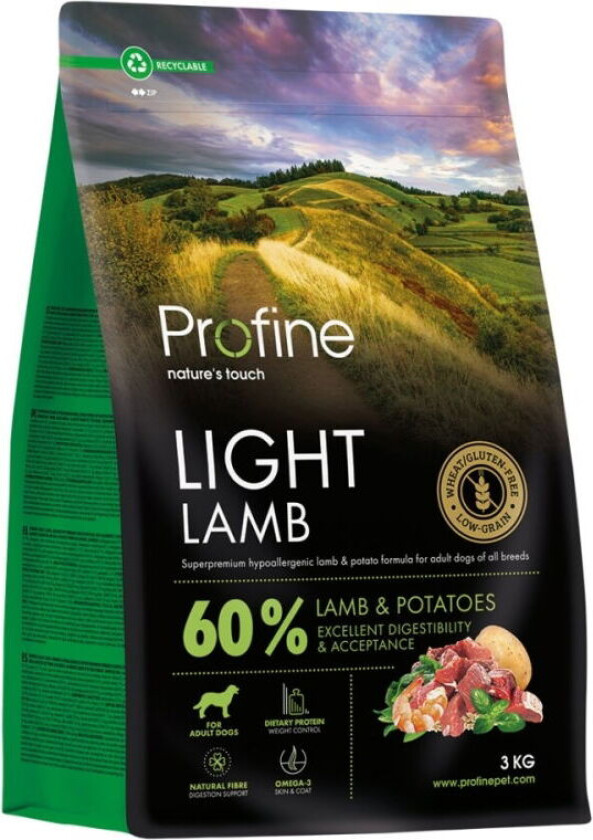 Dog Light Lamb (3 kg)