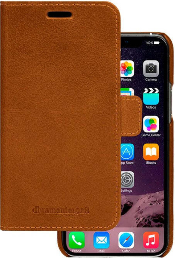 dbramante1928 Lynge 2-i-1 Flip Deksel - Ekte Skinn - iPhone 11 Pro Max - Brun