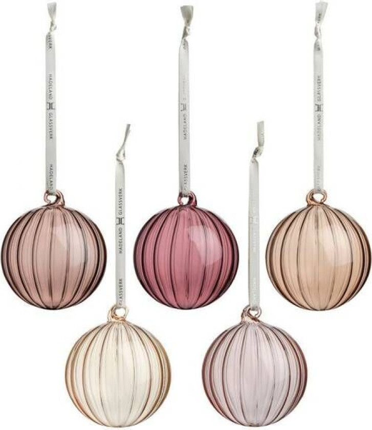 Julekule Rødklang 5pk - Hadeland Glassverk
