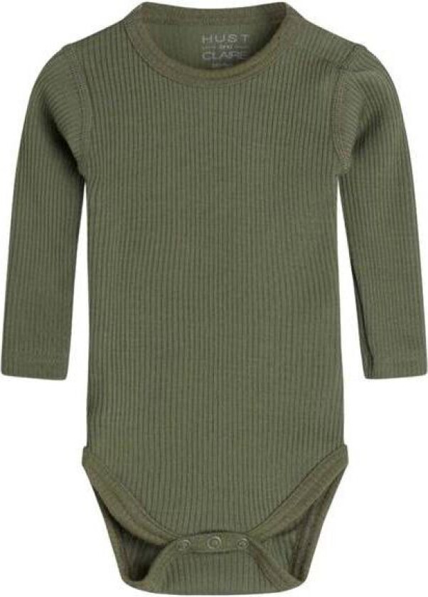 Hust & Claire Berry ribb body i ull/lyocell, olivine