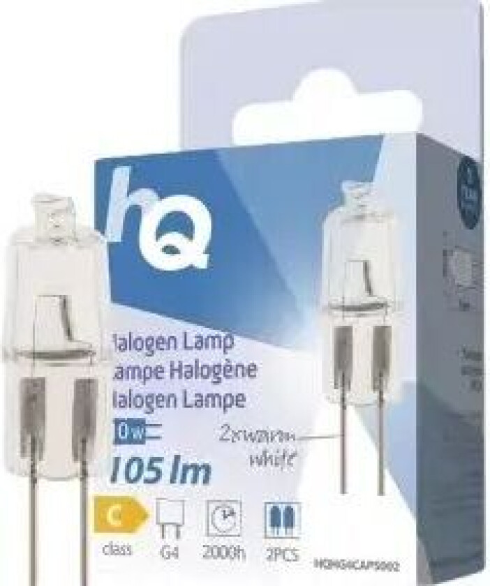 Lyspære G4 14w 12v Halogen Klar 2 Stk