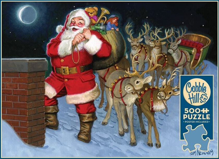 Puslespill Up on the Rooftop 500 brikker, Cobble Hill