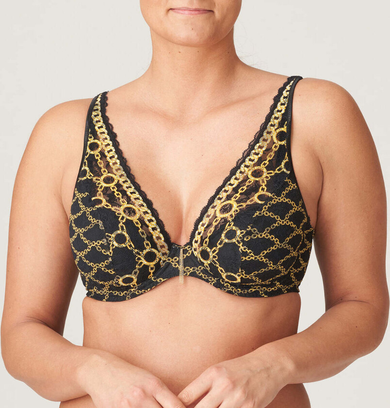 Amsterdam av BH med spiler, svart, Størrelse: 80F, Kvinner