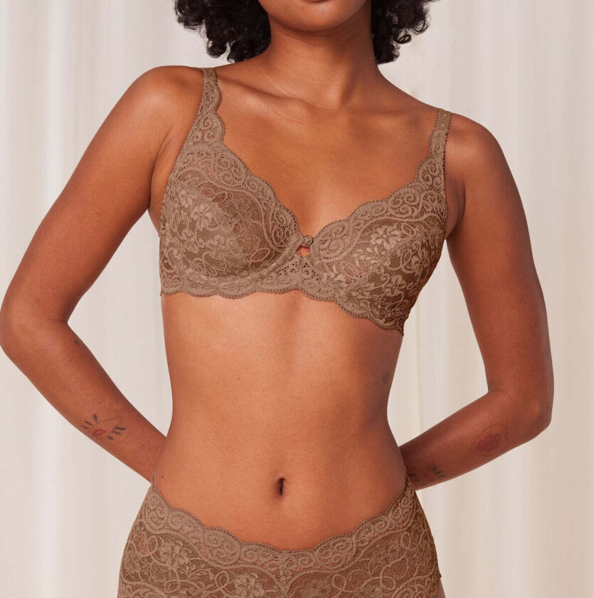 Amourette 300 W BH med spiler, brun, Størrelse: 75C, Kvinner