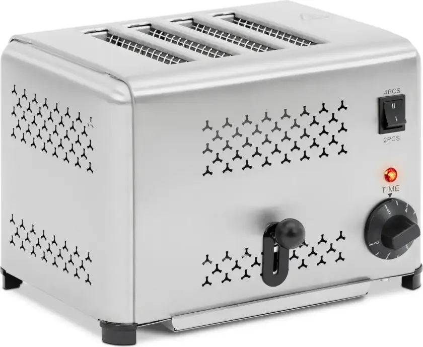 Brødrister - 1800 W - 4 spor - Royal Catering