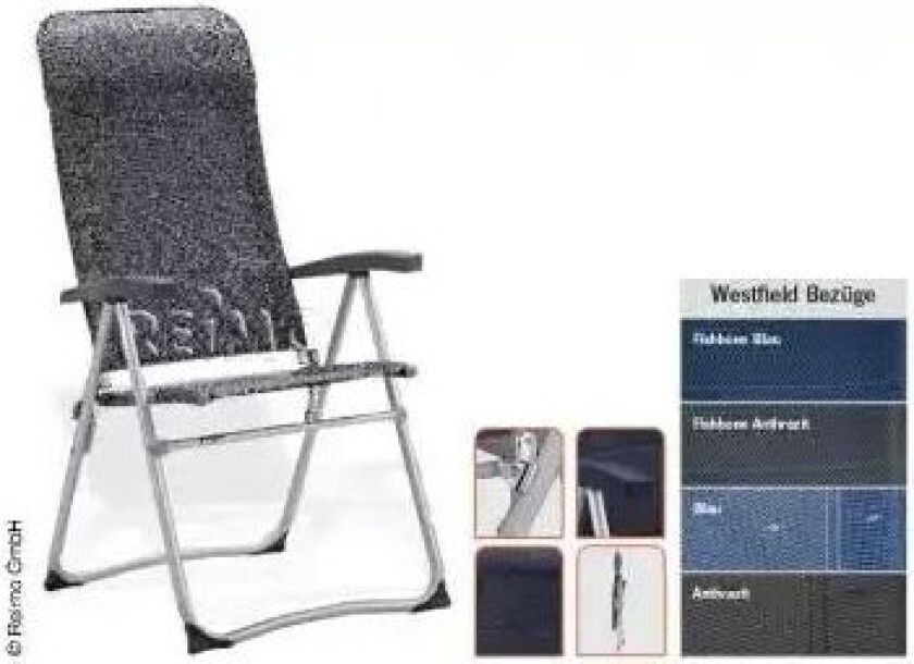 Westfield Campingstol Zenith Koksgrå Belastning Opptil 120 Kg