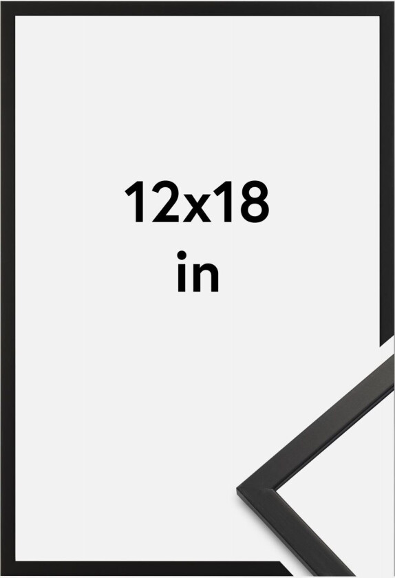 Ramme Edsbyn Svart 12x18 Inches (30,48x45,72 Cm)