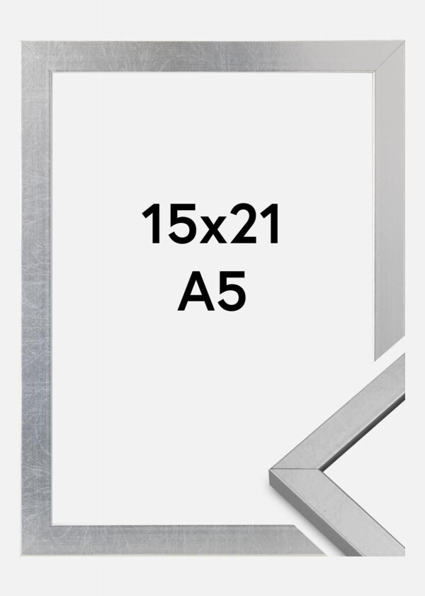 Ramme Minerva Akrylglass Sølv 15x21 Cm (A5)