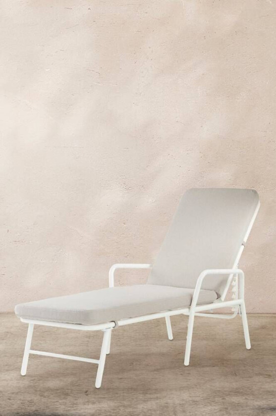 solseng Hvit/lys grå pute