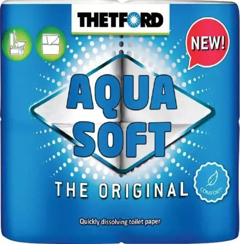 Toalettpapir Aqua-Soft 4 Ruller