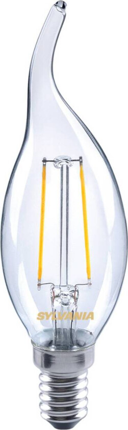 LED-lyspære E14 ToLEDo 2,5W 827 klar, vindkast