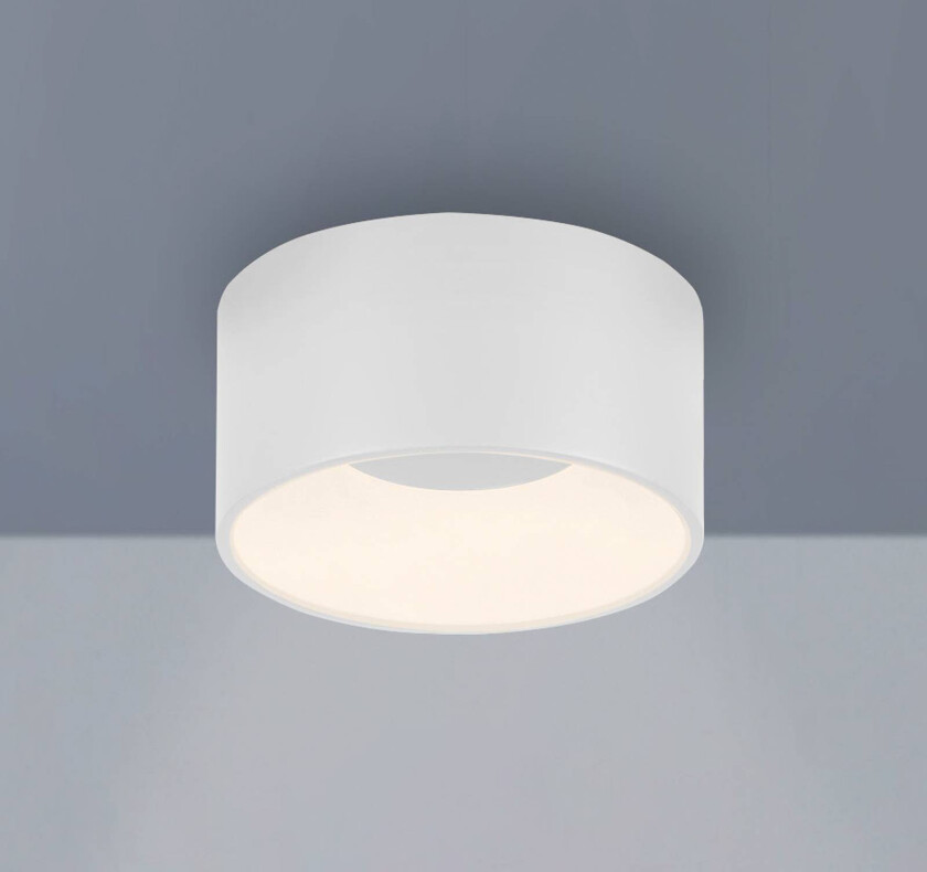 Tanika LED-taklampe, hvit, Ø 16 cm, dimbar