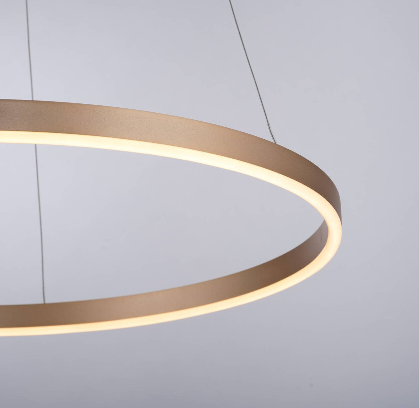 Ritus LED pendellampe, Ø 58,5 cm, matt messing