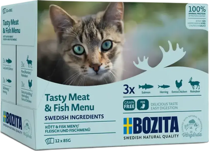 Meat & Fish In Sauce Våtfor Til Katt 12x85g