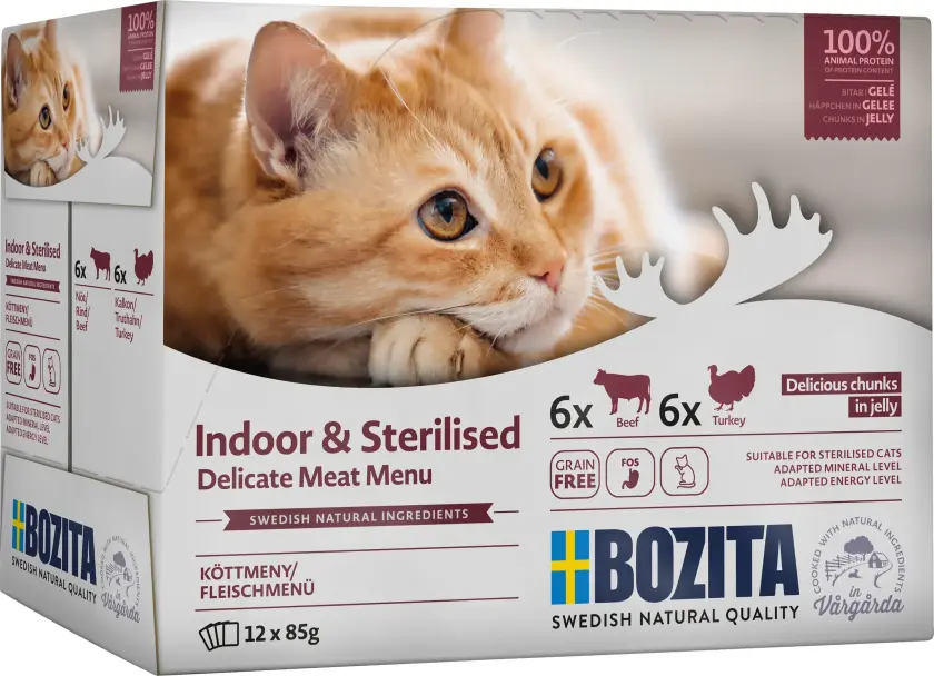 Sterilised Meat In Jelly Våtfor Til Katt 12x85g