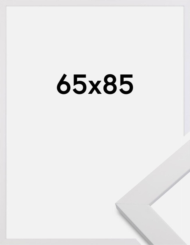 Ramme White Wood 65x85 Cm