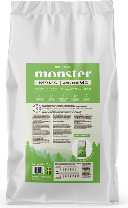 Dog Grain Free Puppy L/xl Lamb & Duck 12kg