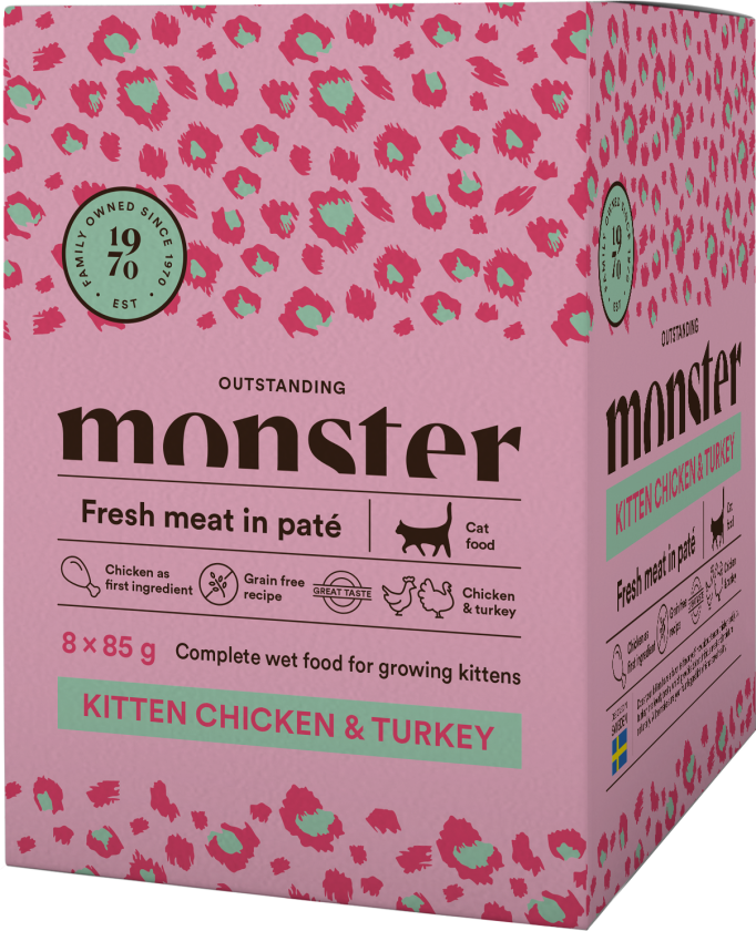 Cat Pouch Kitten Chicken & Turkey 8x85g