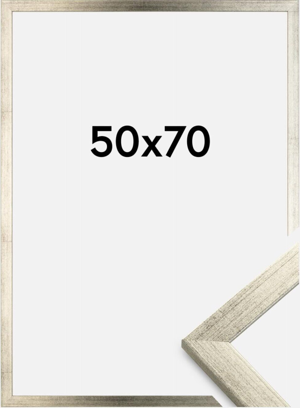 Bilde av Ramme Stilren Akrylglass Sølv 50x70 Cm