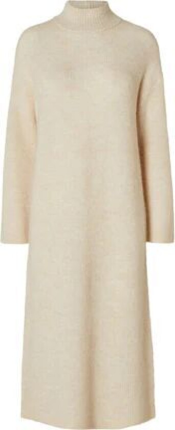 Maline LS Knit Dress High Neck - Birch S